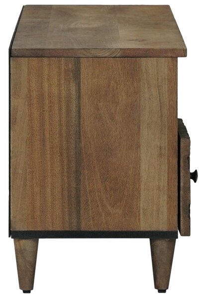 TV szekrény fiókkal Barna 100 x 33,5 x 46 cm Tömör Mangófát