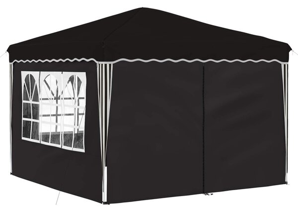 Parti sátor 288 x 288 x 245 cm Fekete Oxford Szövet
