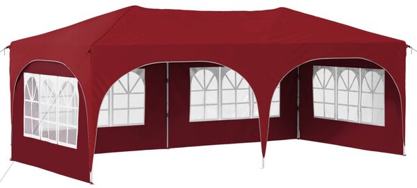 Parti sátor 575 x 288 x 245 cm Burgundi Oxford Szövet