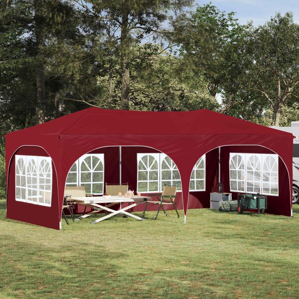 Parti sátor 575 x 288 x 245 cm Burgundi Oxford Szövet