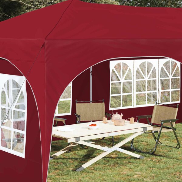 Parti sátor 575 x 288 x 245 cm Burgundi Oxford Szövet