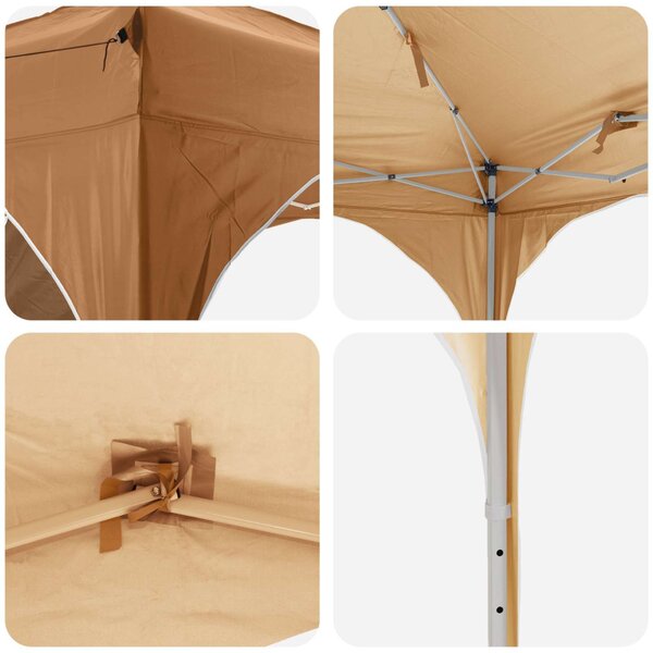 Parti sátor 575 x 288 x 245 cm Bézs Oxford Szövet