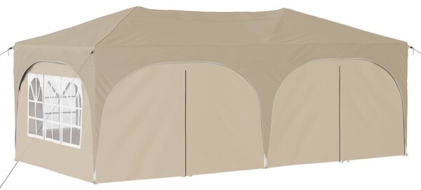 Parti sátor 575 x 288 x 245 cm Krémszínű Oxford Szövet