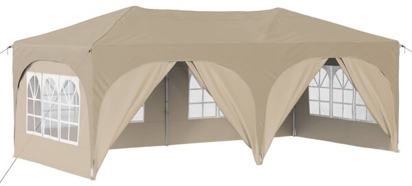 Parti sátor 575 x 288 x 245 cm Krémszínű Oxford Szövet