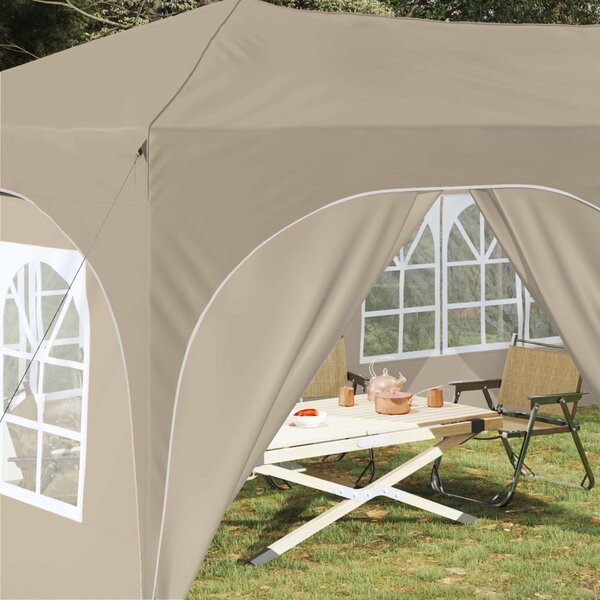 Parti sátor 575 x 288 x 245 cm Krémszínű Oxford Szövet