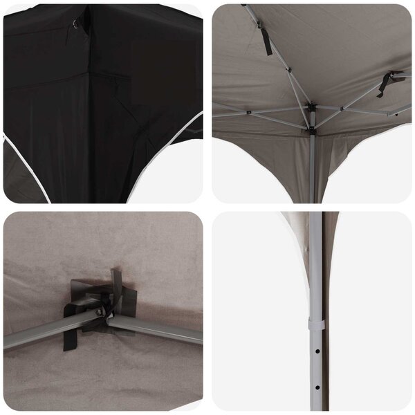 Parti sátor 575 x 288 x 245 cm Fekete Oxford Szövet