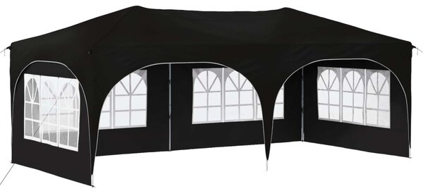 Parti sátor 575 x 288 x 245 cm Fekete Oxford Szövet