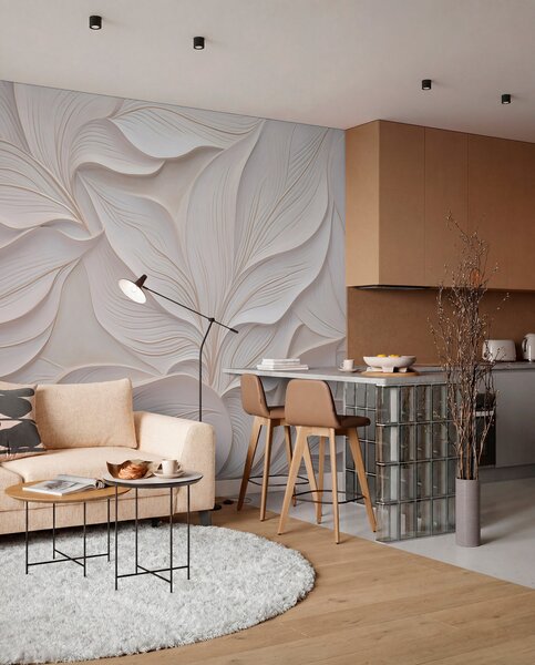 Fotótapéta Finom lombozat a bazrelief stílusában, Természet fotótapéta, w03520 : Uwalls.hu