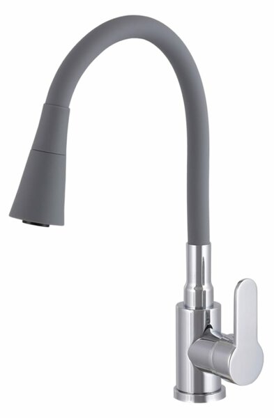 Gamma Flex 3000 Mosogató Álló Csaptelep - Rugalmas, Szürke