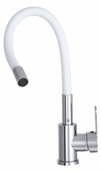 Gamma Flex 2000 Mosogató Álló Design Csaptelep - Rugalmas, Fehér/Króm