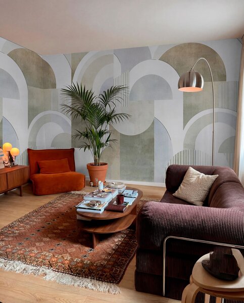 Fotótapéta Art deco stílusú absztrakt geometria retro hatással, Fotótapéta absztrakt, w04079 : Uwalls.hu