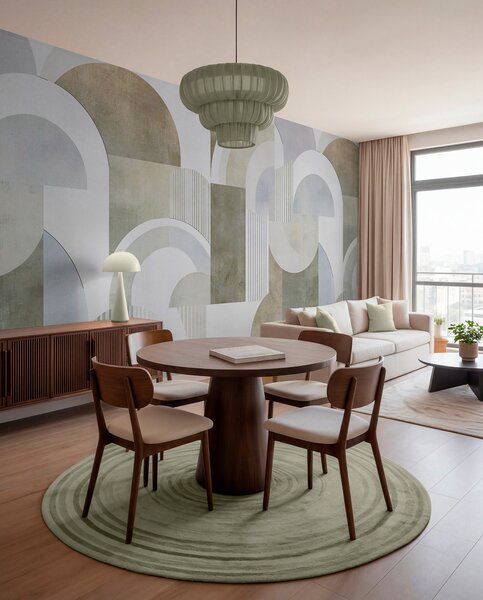 Fotótapéta Art deco stílusú absztrakt geometria retro hatással, Fotótapéta absztrakt, w04079 : Uwalls.hu
