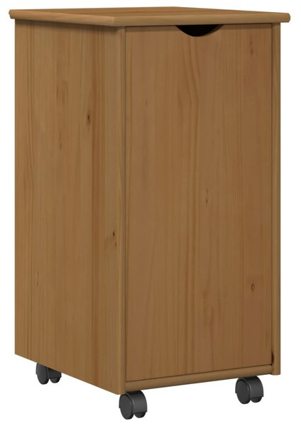 Görgős szekrény Méz barna 34 x 39 x 65,5 cm Tömör fenyőfa