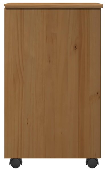 Görgős szekrény Méz barna 34 x 39 x 65,5 cm Tömör fenyőfa