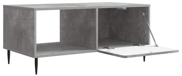 Dohányzóasztal Betonszürke 90 x 50 x 40 cm Szerelt Fa