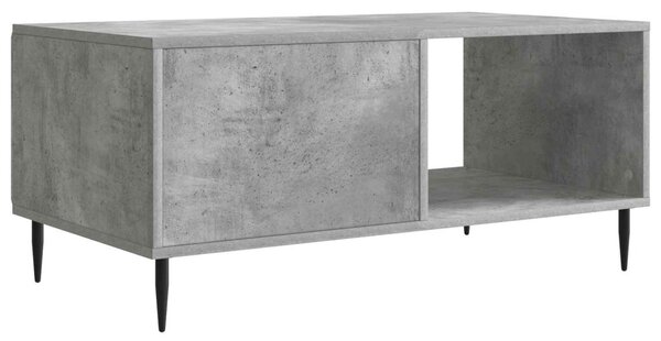 Dohányzóasztal Betonszürke 90 x 50 x 40 cm Szerelt Fa