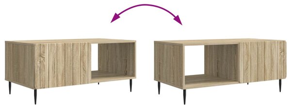 Dohányzóasztal Sonoma Tölgy 90 x 50 x 40 cm Szerelt Fa