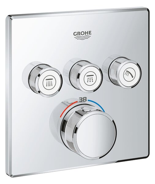 Zuhany csaptelep Grohe Smart Control termosztatikus csapteleppel króm G29126000
