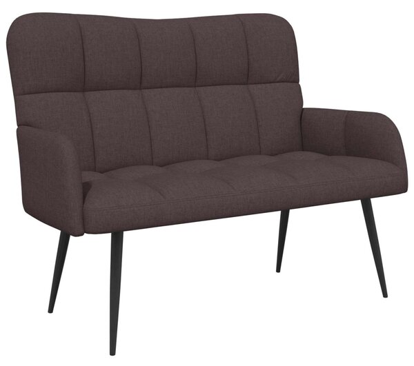 Kétüléses Kanapé Sötét Barna 115 x 61 x 87 cm Szövet