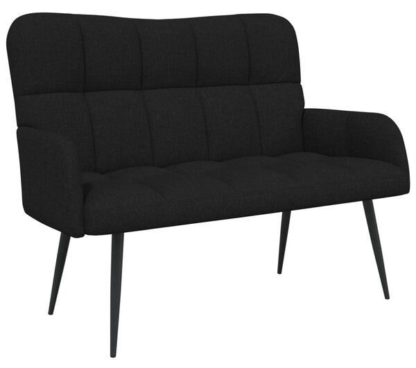 Kétüléses Kanapé Fekete 115 x 61 x 87 cm Szövet