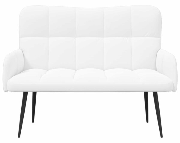 Kétüléses Kanapé Fehér 115 x 61 x 87 cm Szövet
