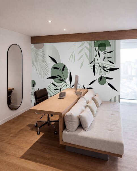 Fotótapéta Texturált absztrakt nyomat geometriai formákkal, körökkel és ívekkel, valamint fekete és, Fotótapéta geometria, w09384 : Uwalls.hu