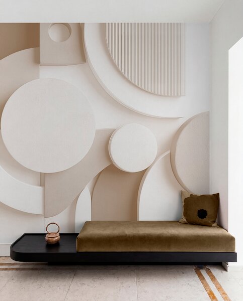 Fotótapéta Modern térfogati absztrakció bézs árnyalatokban, Fotótapéta modern, w09441v1 : Uwalls.hu