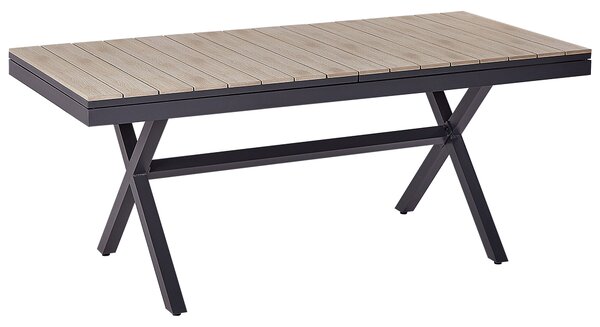 Bővíthető kerti étkezőasztal FANES 184/242 cm 90 cm Fém Grafitszürke