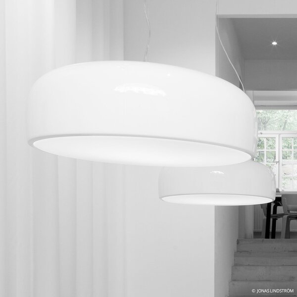 Függőlámpa FLOS, Smithfield, dimmable, Fehér, Nappali, Fém, Dizájn