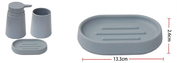 SZAPPANTARTÓ PP 13,3X2,6CM SZÜRKE