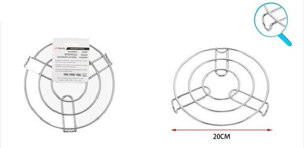 EDÉNYALÁTÉT KEREK FÉM 20CM