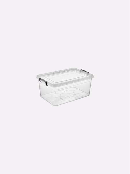 TÁROLÓDOBOZ SZÖGL. MŰA. PATENTZÁRAS TETŐVEL VÍZT. 1,75L "ECO" 10,5*14,2*22CM