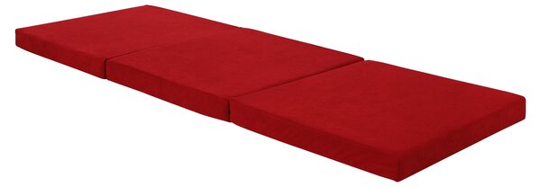 KONDELA Összehajtható matrac, hab, 65x180, piros, LEVI 65