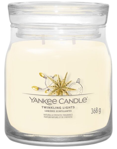 Közepes illatú gyertya Yankee Candle Csillogó fények aláírása