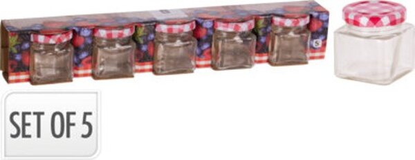 BEFŐTTESÜVEG 50ML SZETT FÉM TETŐVEL 5DB-OS ÁTM:4,5CM M:5CM