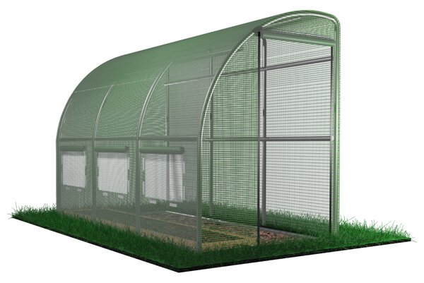 KONDELA Fóliasátor, zöld, 1,5x4x2 m, FELKO NEW TYP 5