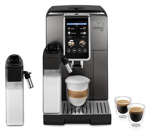 DeLonghi ECAM380.95.TB fekete tejhabosítóval automata kávéfőző