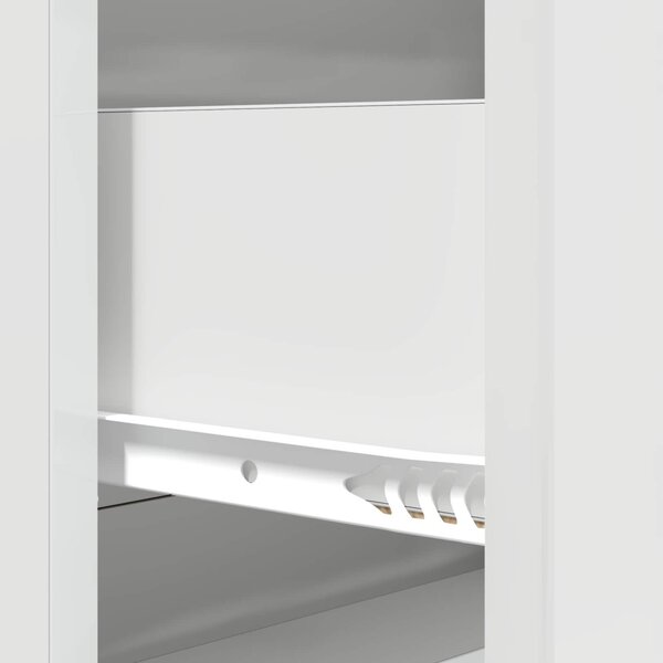Fiókos szekrény Magasfényű Fehér 66 x 34,5 x 90 cm Szerelt Fa
