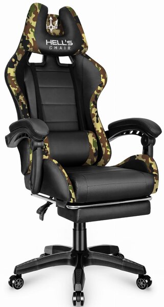 Hells Játékszék Hell's Chair HC-1039 Moro Green Camouflage