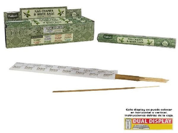 FÜSTÖLŐ NAG CHAMPA (VIRÁGOS INDIAI ILLAT) ÉS ZSÁLYA 20DB-OS