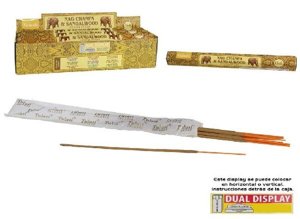 FÜSTÖLŐ NAG CHAMPA (VIRÁGOS INDIAI ILLAT) ÉS SZANTÁLFA 20DB-OS