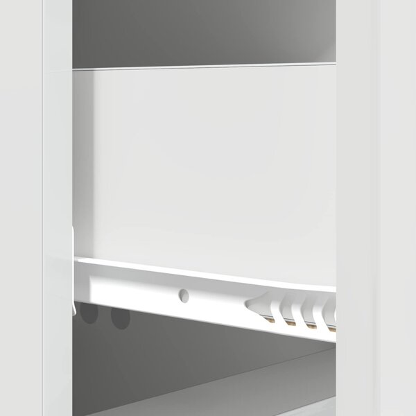 Fiókos szekrény Magasfényű Fehér 33 x 34,5 x 90 cm Szerelt Fa