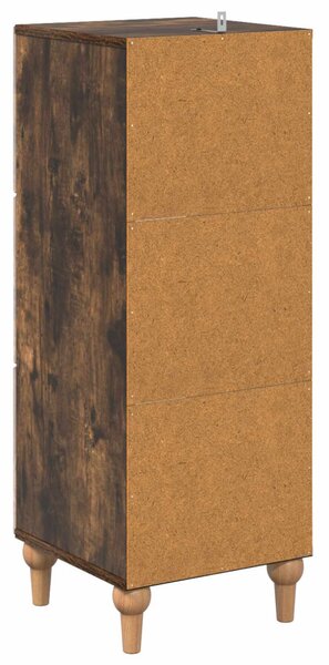 Fiókos szekrény Füstös Tölgy 33 x 34,5 x 90 cm Szerelt Fa