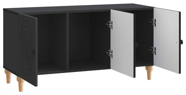 TV szekrény Fekete 99 x 34,5 x 50 cm Szerelt Fa