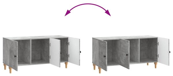 TV szekrény Betonszürke 99 x 34,5 x 50 cm Szerelt Fa