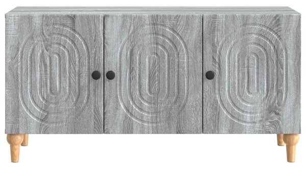 TV szekrény Szürke Sonoma 99 x 34,5 x 50 cm Szerelt Fa