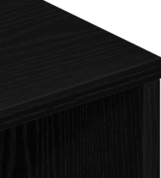 Fekete tölgyfa TV-szekrény 120 x 34 x 37 cm