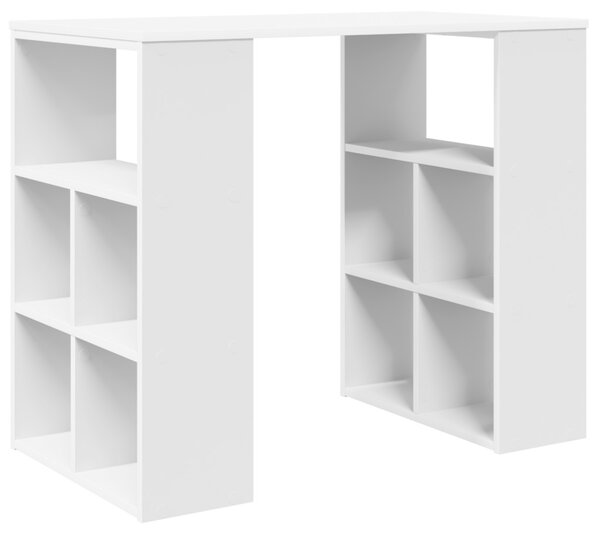 Fehér Sarokíróasztal Fehér MDF Közepes Tároló