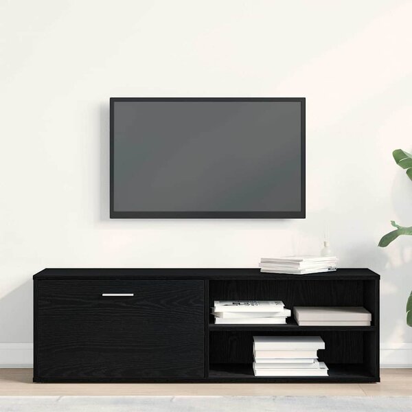 Fekete tölgyfa TV-szekrény 120 x 34 x 37 cm