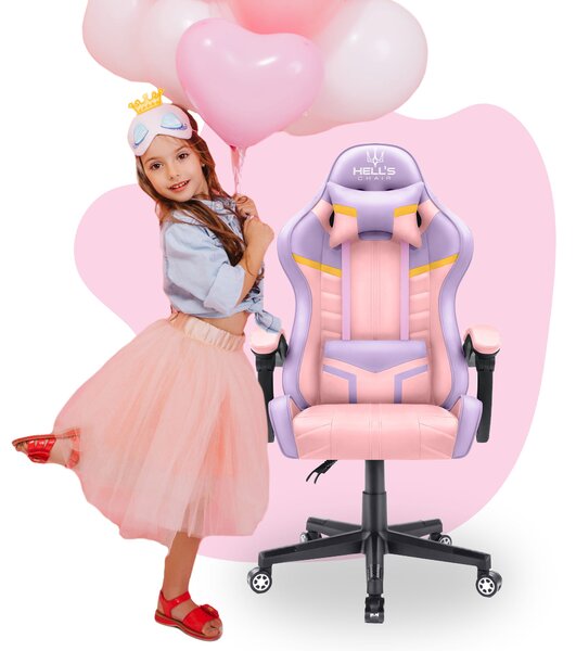 Hells Gyerek Hell's Chair HC-1004 KIDS Pink Színes játékszék